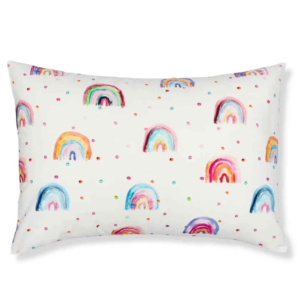 Addison Belle Rainbows Toddler Pillowcase 100% Cotton and Breathable